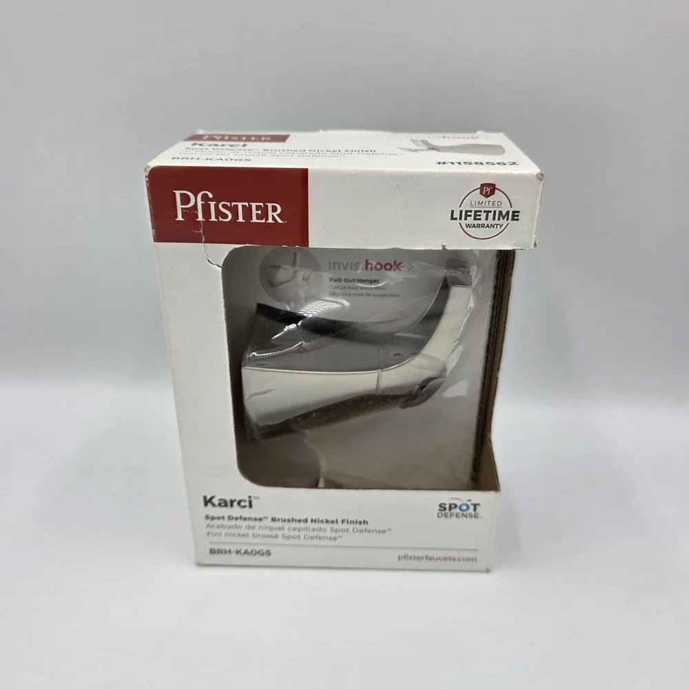 Pfister Karci Spot Defense Brushed Nickel‎ Finish Robe Towel Hook BRH-KA0GS